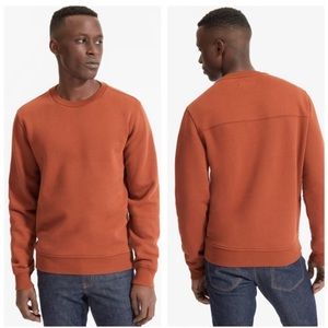 Everlane Men’s 365 Fleece Crew Sweatshirt in Red Rock